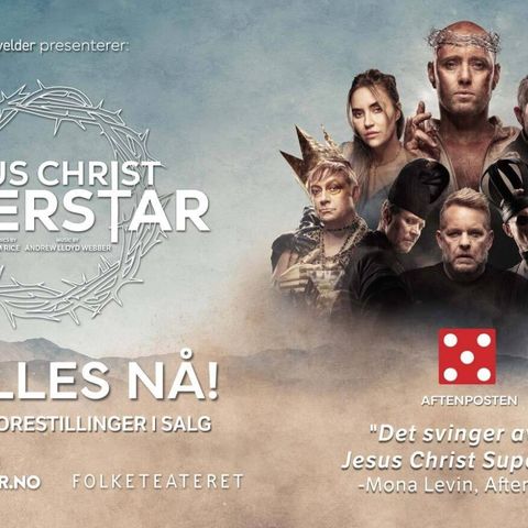 5 x Jesus Christ Superstar - 5. september, Oslo - selges samlet for 50%