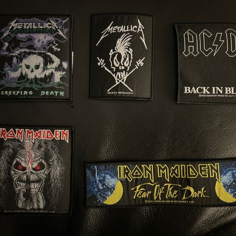 Symerker / Band Patches (Metallica, AC/DC, Iron Maiden)