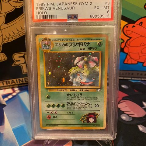 Erika’s Venusaur #3 fra JO Challenge From The Darkness i PSA 6