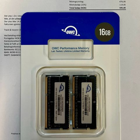 16GB (2x8GB)