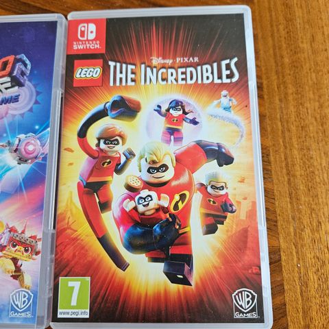 Lego Incredibles og Lego Movie Nintendo Switch