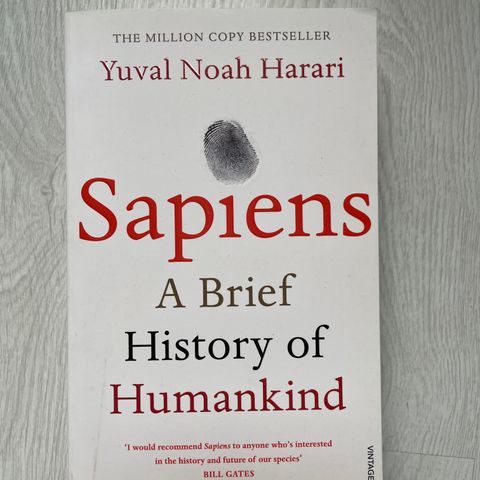 Sapiens, A Brief History of Human Kind (Yuval Noah Harari)