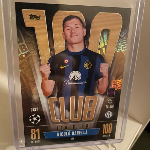 Nicolo Barella - Topps 100 Club