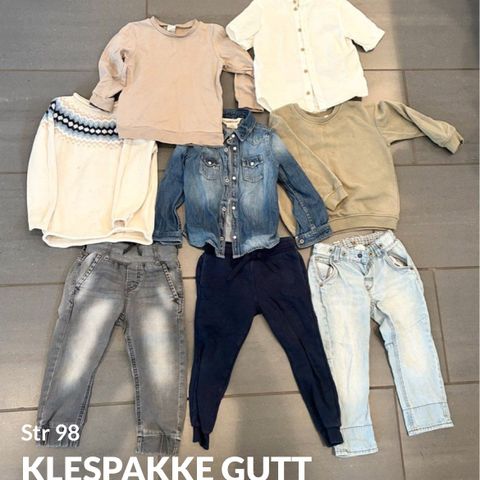 Klespakke gutt stt 98