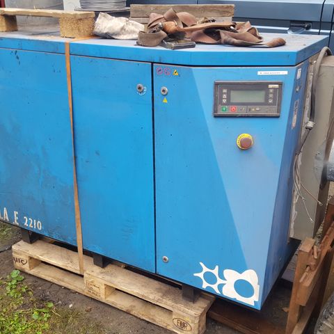 Abac 22kw skruekompressor 3000l/min