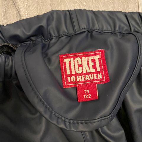 Regnbukse fra ticket to heaven str 7 år