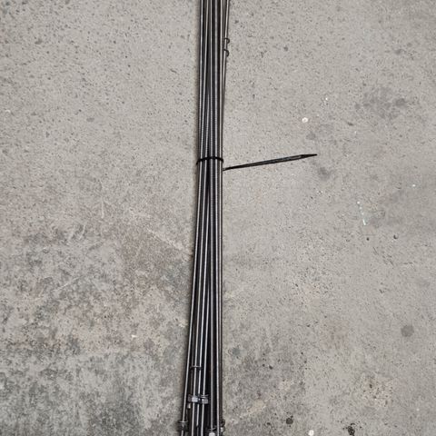 10 stk rustfrie gjengestang  6 mm 50 cm