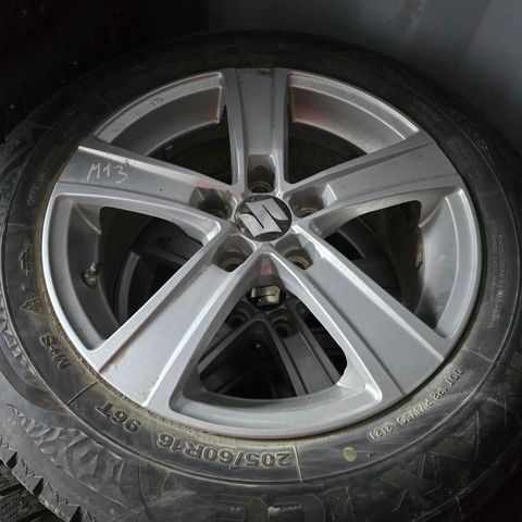 Vinterdekk med felg,205/60/r16,5-114,3,Subaru, Hyundai, Mazda