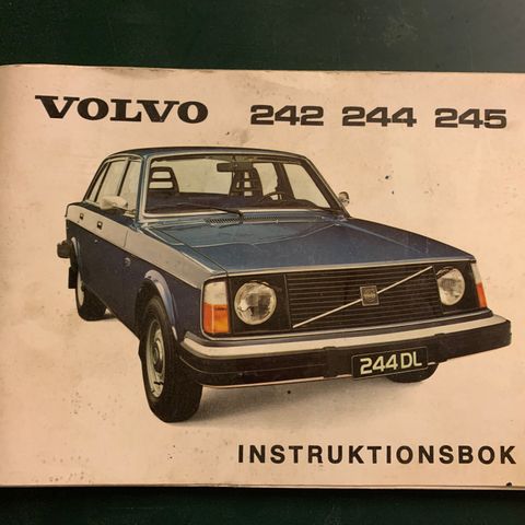 Instruksjonsbok Volvo 240