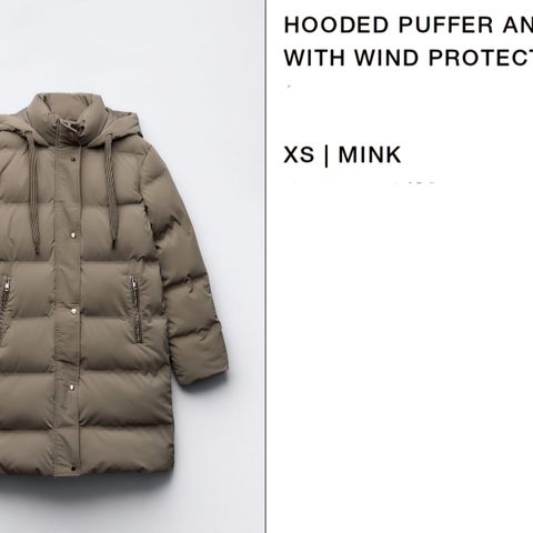 Zara wind protection jacket for snow