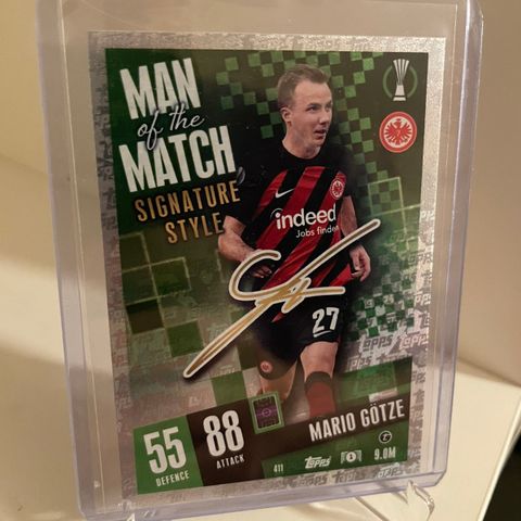 Mario Gotze - Topps Man of the Match Signature Style