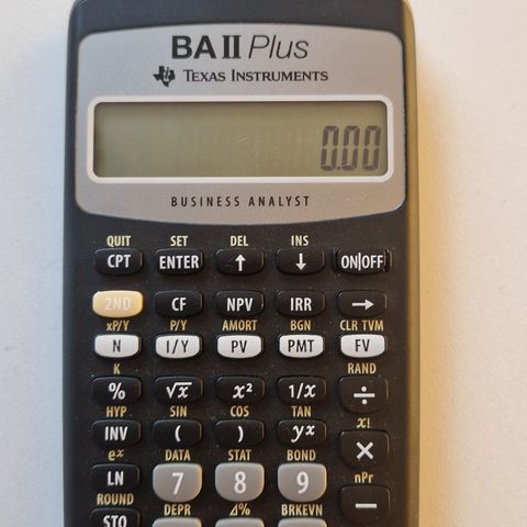 Texas BA II Plus (Finanskalkulator)