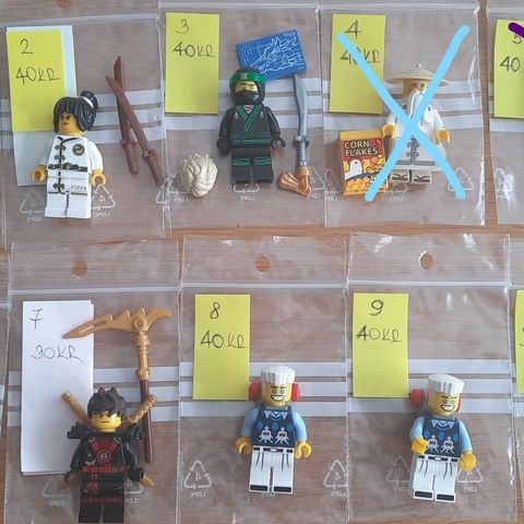 Lego ninjago minifigurer