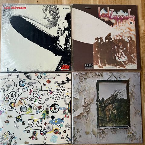 Led Zeppelin LP samling - early pressings