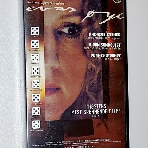 VHS SMALL BOX.EVAS ØYE 1999.UÅPNET.