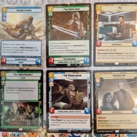 Star Wars Unlimited Legendary kort