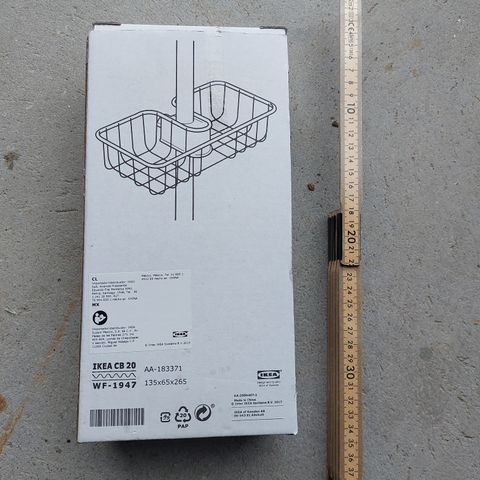 Ny Ikea  uåpnet Holder for såper osv i dusj