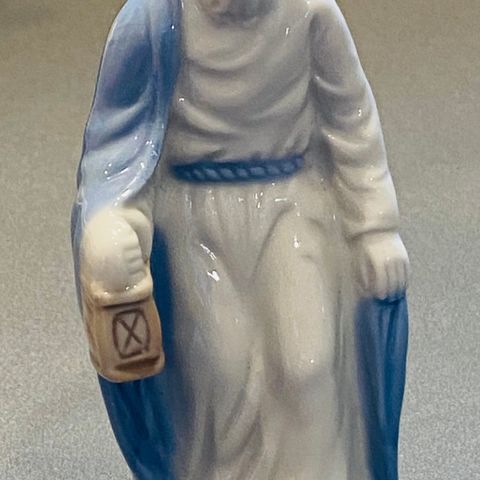 Retro julekrybbe figur Jesus Joseph hyrde japansk