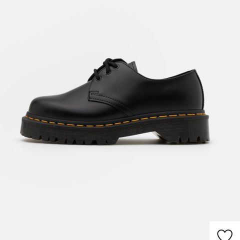 Dr. Martens 1461 BEX Unisex casual snøresko - black smooth