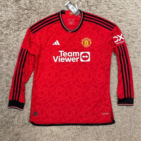 MANCHESTER UNITED HJEMMEDRAKT 2023/24 -AUTENTISK PLAYER ISSUED LONG SLEEVE