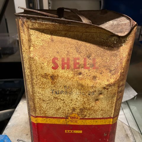 Vintage Shell blikkboks