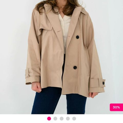 Trenchcoat fra Inwear, str 34.Ny.