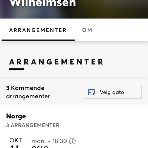 2 stk billetter til Ingvar Wilhelmsen - foredrag Oslo 14.10