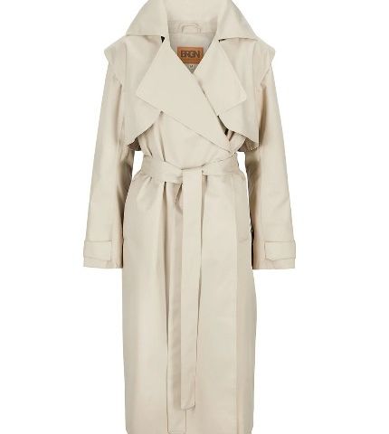 BRGN Regnkåpe Trench Coat Sand