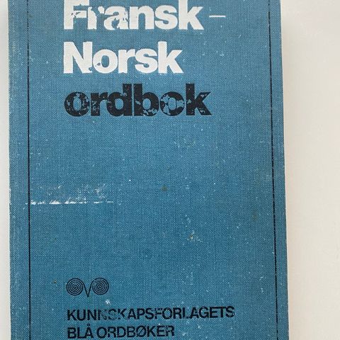 Fransk - norsk ordbok