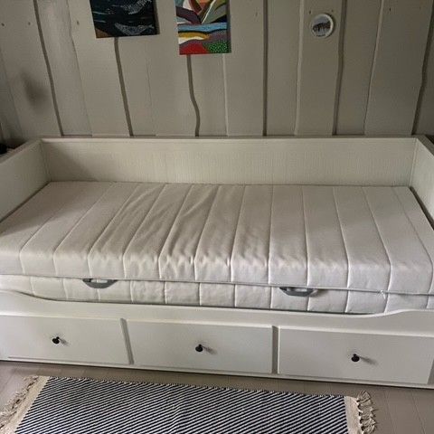 Ikea HEMNES seng - 80x200cm - Hvit