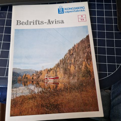 Bedriftsavisa KV nytt, for Kongsberg våpenfabrikk , bedrifts-avisa nr. 3 1972