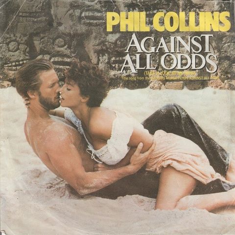 Phil Collins " Against All Odds / The Search " Single selges for kr.20