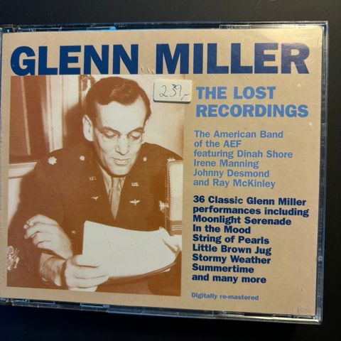 Glenn Miller The Lost Recordings dobbelt-cd