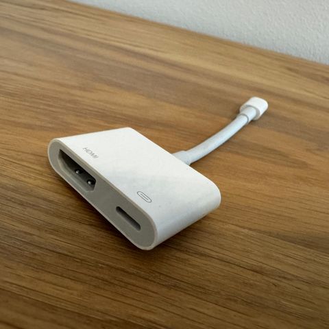 Apple Lightning til HDMI adapter