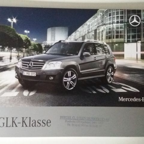 MERCEDES-BENZ GLK -brosjyre. (NORSK)