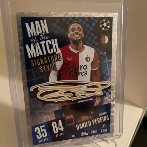 Danilo Pereira - Topps Man of the Match Signature Style