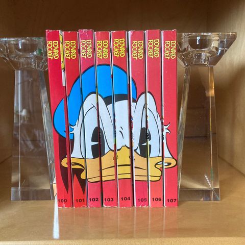 Donald Pocket nr. 100 - 107 fra 1990