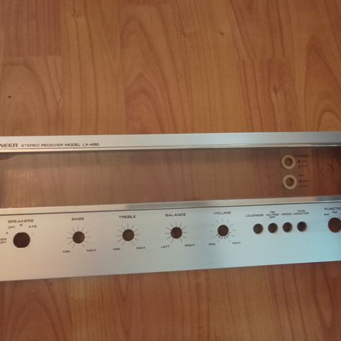 Pioneer LX-450 receiver front panel