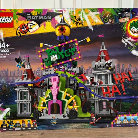 (FORSEGLET) LEGO Batman Movie The Joker Manor 70922 Jokerens herskapshus 14+