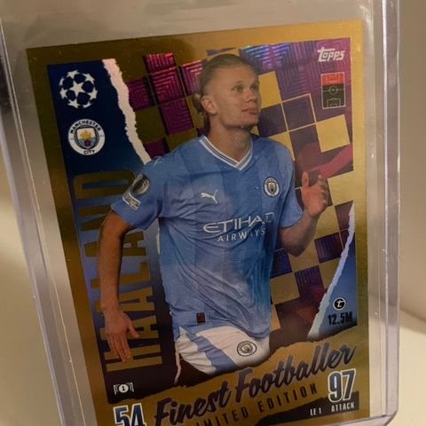 Erling Braut Haaland - Topps Finest Footballee Limited Edition