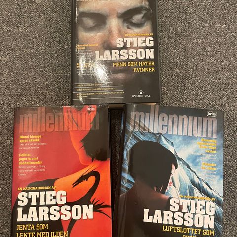 Stieg Larsson triologien til salgs