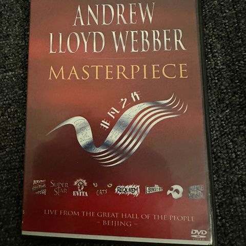 Andrew Lloyd Webber Masterpiece DVD