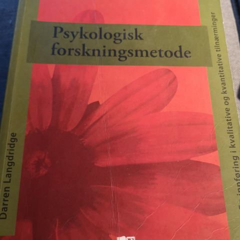 Psykologisk forskningsmetode 300,-