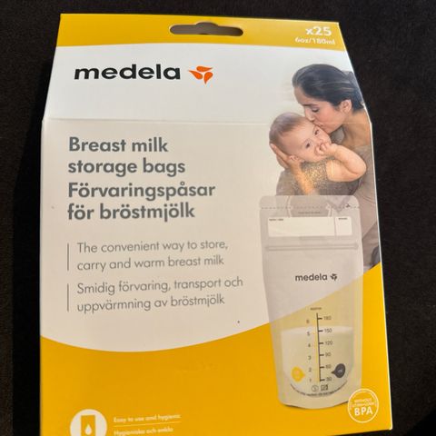 Medela melkeposer