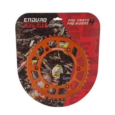 Rear sprocket KTM / Husqvarna / Husaberg '90-'24 Alu RACING orange (46 teeth)