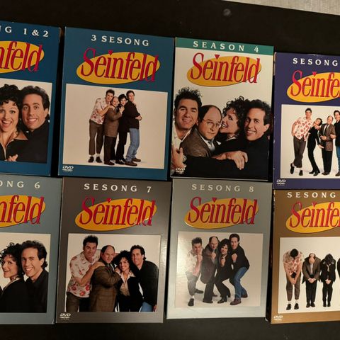 Komplett Seinfeld sesong 1-9,  DVD.