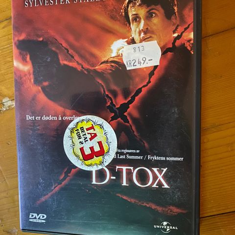 D-tox dvd selges