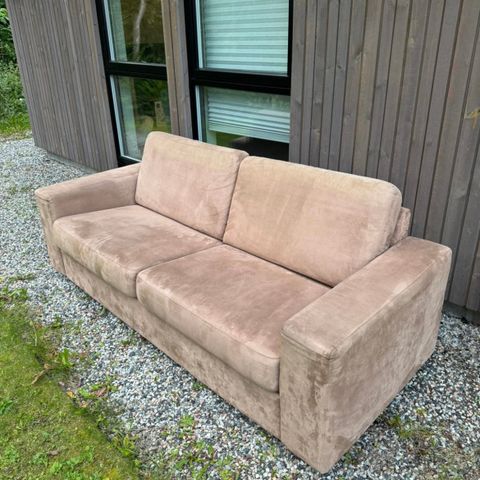 Sofa - semsket skinn - Levering kan avtales!