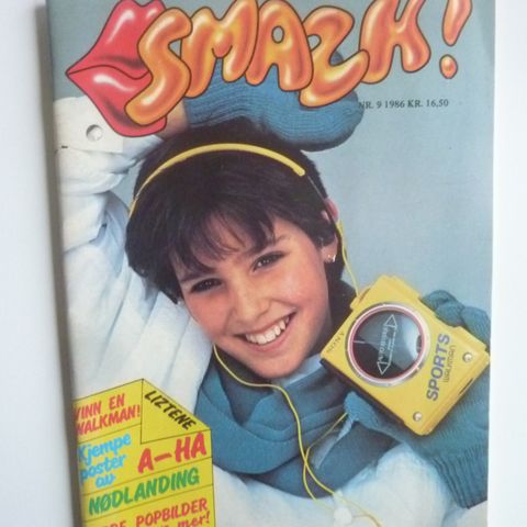 Smazk nr.9 fra 1986 med A-ha Poster