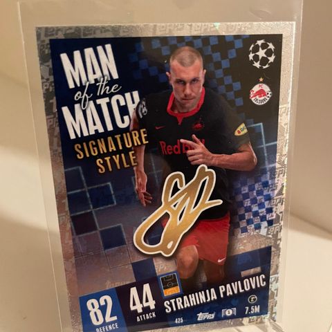 Strahinja Pavlovic - Topps Man of the Match Signature Style